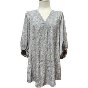 Hudson Gray Popover Tunic Popover Top Gray Tan Small
